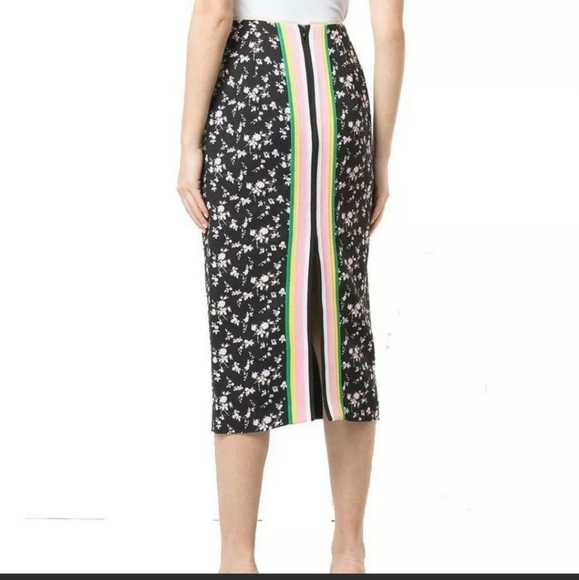 NWT No.21 Black Floral Pencil Skirt Size40 - Picture 3 of 11